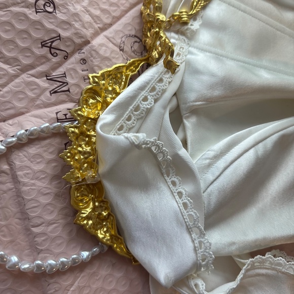 Lacemade Ivory Maxi Corset Dress, Like New - Picture 8 of 9